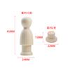Manualidades de Madera Adornos Figuras de Madera Muñecas de Madera Pintadas Creativas para Niños Madera Natural Color Figuras Pequeñas de Madera Al por Mayor