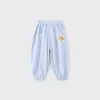 Calça Masculina Duuduu com Sensação Fresca Verão 2026 Calça Casual Infantil Calça Longa para Bebê Estilo Primavera e Outono Calça à Prova de Mosquitos para Bebês