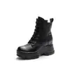 Botas Martin para Mujer, Nuevo Estilo 2026, Plataforma que Aumenta la Altura, Botines Cortos Ajustados Forrados de Felpa para Otoño e Invierno, Zapatos de Algodón, Botines Cortos