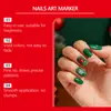 Torvikx Caneta de Pintura para Nail Art de Natal DIY Ponta Fina Cor Casa Fácil de Operar Nail Art de Natal