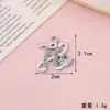 Colgantes de 26 letras del alfabeto inglés en plata incrustados con diamantes, con decoraciones de corazón y estrella, dijes de letras para pulseras, collares y pendientes