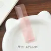 Peine Portátil Pequeño de Gel Transparente con Purpurina de Color para Masaje y Lavado de Cabello de Bebé, Peine de Dientes Finos Simple y Elegante