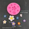 Molde de silicone Ins Lily Zou Ju Girassol Vários Floretes Chocolate Fanu Gesso Gotas de Goma para Decoração