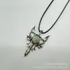Ventas Directas de Fábrica Tendencia Europea y Americana Elegante Piedra Natural Estilo Ins Elegante Espada Colgante de Collar de Moda