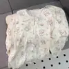 Pijama de Flores Dulce y Lindo Mikko para Mujer, Conjunto de Dos Piezas con Pantalón de Manga Larga para Primavera y Otoño, Ropa de Casa de Dibujos Animados para Estudiantes
