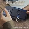 Adecuado para soporte de atracción magnética MagSafe tarjetero soporte de anillo giratorio para el dedo funda de tarjeta funda de tarjeta de atracción magnética lateral