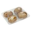 Kiwi fruta kiwi fruta caja de embalaje desechable cuatro seis caja de plástico transparente caja de fruta caja de embalaje engrosada