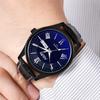 Reloj de Pulsera Casual Rome Inside para Hombre Calendario Semana Simple Reloj de Cuarzo Luminoso Transfronterizo 6136