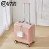 Maleta de Mano Personalizable de 18 Pulgadas Pequeña para Mujeres Puede Abordar el Avión Mini de 20 Pulgadas Ultraligera Viaje de Corta Distancia No Requiere Equipaje Documentado