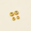 Vietnam oro silicona cuentas de posicionamiento cuentas ajustables fuerte retención de color galvanizado al vacío hecho a mano accesorios DIY pulsera pulsera cuentas espaciadoras