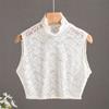 Cuello Falso para Mujer, Cuello Falso Versátil con Suéter, Nuevo Estilo, Encaje, Otoño e Invierno, Camisa Interior Base Sexy de Gama Alta, Chaleco Vacío de Bruja