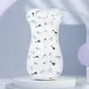Manta Envolvente de Algodón Puro Anti-Sobresalto para Bebé, Manta para Bebé, Saco de Dormir para Recién Nacido Estilo Rendición con Mangas Extensibles para un Sueño Seguro a Través de las Fronteras