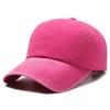 Boné de beisebol estilo coreano retrô, jeans lavado antigo, masculino e feminino, com placa leve, curvado, moderno