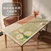 Mantel de Mesa de Comedor Estilo Empalme de Flores Fresco y Artístico, Mantel Cuadrado de Mesa para el Hogar de Gama Alta, Embellece el Entorno y es Fácil de Cuidar