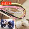Oferta especial, nuevos accesorios de joyería para bricolaje, lazo de cinta dorada de doble cara de 3 mm, joyería hecha a mano, accesorios para el cabello, material al por mayor