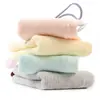 Toallas Cuadradas de Algodón al por Mayor con Correas para Colgar para Guardería, Toallas Faciales para Niños, Toallas de Mano Absorbentes, Toallas para la Boca Engrosadas, Toallas Faciales