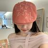 Sombrero de Ala Adelante Estilo Japonés Retro Mezclilla Estrellas para Mujer Primavera y Verano Dulce Fresco Chica Picante Cara Grande Showface Pato Pico de Pato Gorra Bailey