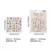 Pegatinas para Uñas de Dibujos Animados con Relieve Tridimensional Transfronterizas Patrón de Conejito de Pascua Huevo Pegatinas Decorativas para Uñas Impermeables de Larga Duración