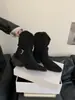 Primeiro Encontro Temporada Estilo Coreano Couro Camurça Fivela Botas Cowboy Ocidentais Femininas Outono/Inverno Estilo Peça Externa Fashionável Versátil Retrô Botas de Cano Médio