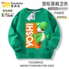 Sudaderas de colección de personajes de Mario para niños y niñas, ropa de cuello redondo de anime Super Mario Luigi, ropa de otoño e invierno para niños