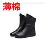 2019 Cremallera Frontal Hechas a Mano Estilo Europeo y Americano Botas Planas de Piel Calzado para Mujer Botines Talla 41 42 43