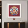 Pintura Decorativa de Buena Fortuna y Prosperidad para Sala de Estar y Pasillo, Arte de Pared Atractor de Riqueza Estilo Song Zen Homestay Sala de Té Hecho a Medida