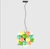 Lustre de balão de vidro cor dopamina para quarto infantil, arte criativa e personalizada para sala de estar, quarto, sala de jantar, sem ferro