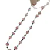 Nuevo Collar de Perlas Rosa Dopamina Retro Chino para Mujer Accesorios Dulce Suave Lujo Ligero Nicho Temperamento Cadena para Suéter