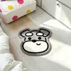 Alfombra de Cachorro Transfronteriza Alfombrilla de Noche para Dormitorio Estilo Ins Alfombra de Terciopelo de Comercio Exterior Alfombra Peluda Refrigerante para Pies de Habitación Infantil