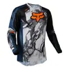 Jersey de Manga Larga Fox para Bicicleta de Montaña Downhill Jersey para Motocicleta Riding Downhill Transpirable Secado Rápido Top de Ciclismo Exportación