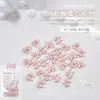 Joias para Nail Art Laço Rosa Fita de Balé Laço DIY Joia de Unha Vestível 50 Peças