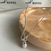 Colar de Pérolas com Costura de Gotas d'Água Design de Nicho Feminino Luxo Leve de Alta Qualidade Corrente de Clavícula Simples Elegante Nova Moda 2023