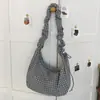 Bolso de Lona a Cuadros Retro para Estudiantes Universitarias, Bolso de Mano Simple y Versátil, Bolso de Hombro Casual, Bolso Tote de Gran Capacidad