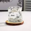 Taza de Vidrio Retorcida Estilo Lujo Ligero Ins Taza de Vidrio Creativa de Celebridad de Internet de Alto Aspecto Taza de Agua Asimétrica para el Hogar