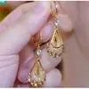 2025 Novos Cristais Roxos da Moda de Alta Qualidade em Formato de Gota para Orelha, Brincos Simples e Elegantes, Acessórios de Orelha Modernos e Estilosos