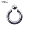 Anillo Meier de acero inoxidable para mujer, piercing de aro para nariz no convencional, anillo de tarjeta de resorte, anillo de bola, aro para nariz, joyería transfronteriza europea y americana