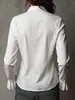 Camisa de moda transfronteriza estilo francés con cuello de solapa, botones de un solo pecho, puños acampanados y un diseño corto que ciñe la cintura.