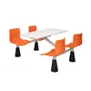 Mesa y Silla de Comedor para Cafetería Escolar Compañía Cantina de Unidad Mesa Rápida para Empleados Mesa de Comedor para Cafetería de Piedra Sinterizada de Gama Alta Combinación