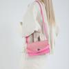 Combinación de colores de la moda retro fresca y nueva casual 2025 de este año, bolso cuadrado pequeño bandolera portátil de textura simple francesa