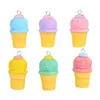 Acessórios de Resina de Comida Simulada, Cordões, Cones em Formato de Coração, Acessórios para Bonecas DIY, Mini Brinquedos de Comida para Brincadeiras de Faz de Conta