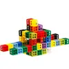 Bloques de Construcción Cubo Hueco de Seis Caras para Educación Temprana en Jardín de Infancia, Juguetes de Rompecabezas Plástico Creativos Estimulantes del Cerebro y Educativos para Niños