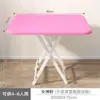 Mesa cuadrada plegable, mesa de comedor simple para el hogar para apartamentos pequeños y casas de alquiler, mesa portátil para puestos al aire libre