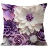 Funda de Cojín Retro con Flores Transfronteriza de Amazon Decoración del Hogar Habitación Dormitorio Sala de Estar Decoración de Sofá Funda de Almohada