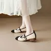 Sapatos Femininos Mary Jane, Novo Estilo Primavera, Elegantes e Confortáveis, Sapatos Rasos de Boca Baixa Estilo Francês Chanel, Respiráveis, Confortáveis e Versáteis