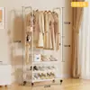 Cabide dobrável popular transfronteiriço para varanda, uso doméstico, quarto, varal, suporte de chão para secar roupas