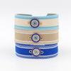 Pulsera tejida Ojo del Diablo de venta caliente transfronteriza moda retro ojos azules pulsera de la suerte con incrustaciones de diamantes correa de muñeca con borla