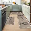 Venta caliente transfronteriza TEMU Alfombrilla de suelo de cocina de gallo larga absorbente antideslizante felpudo para entrada del hogar entrega de una sola pieza