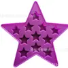 Bandeja de Hielo Estrella de Cinco Puntas Transfronteriza Hielera Molde de Hielo de Grado Alimenticio Herramienta de Silicona para Hornear Pastel Cubitos de Hielo Congelación Rápida