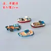 Mini Barco Estilo Chino Jiangnan Barco de Pesca Modelo de Barco Adorno Pecera Acuario Micro-Paisaje Decoración DIY