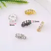Broche de Semilla de Melón con Zirconia Microincrustada Color Oro 18K Conserva el Color con Conector para Colgante para Collar Pulsera DIY Colgante Accesorio de Broche Universal